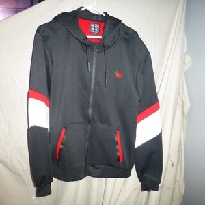 SOBK Athletic Jacket hoodie XL Full zip  Black NWT Straight Outfa Brooklyn